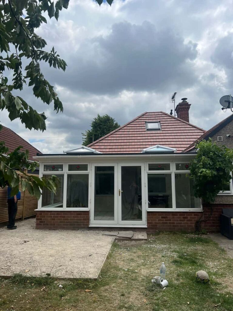 This is a photo of a hipped roof on a bungalow that has just had roof repairs carried out. Works carried out by LS Roofing Great Missenden